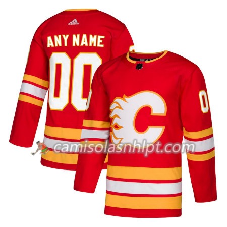 Camisola Calgary Flames Personalizado Adidas 2018-2019 Alternate Authentic - Homem
